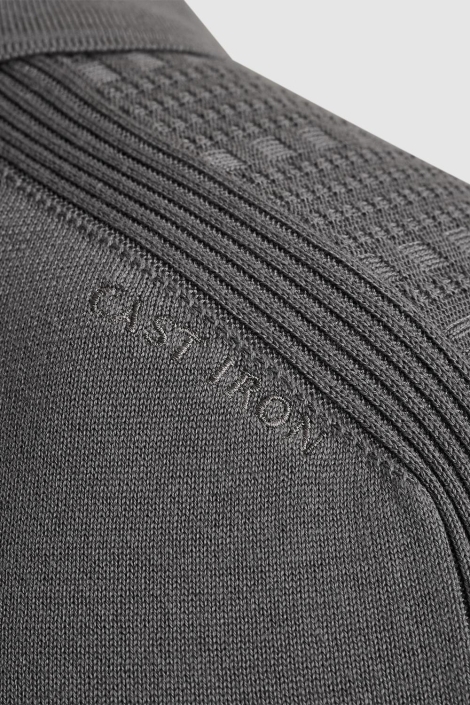Cast Iron short sleeve polo cotton modal